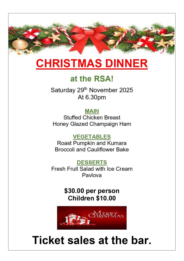 Christmas Dinner flyer